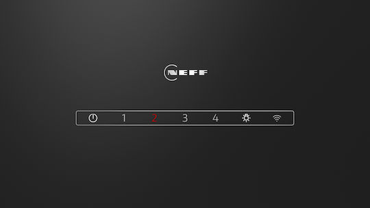 Neff Απορροφητήρας Καμινάδα 80cm Μαύρος με Wi-Fi