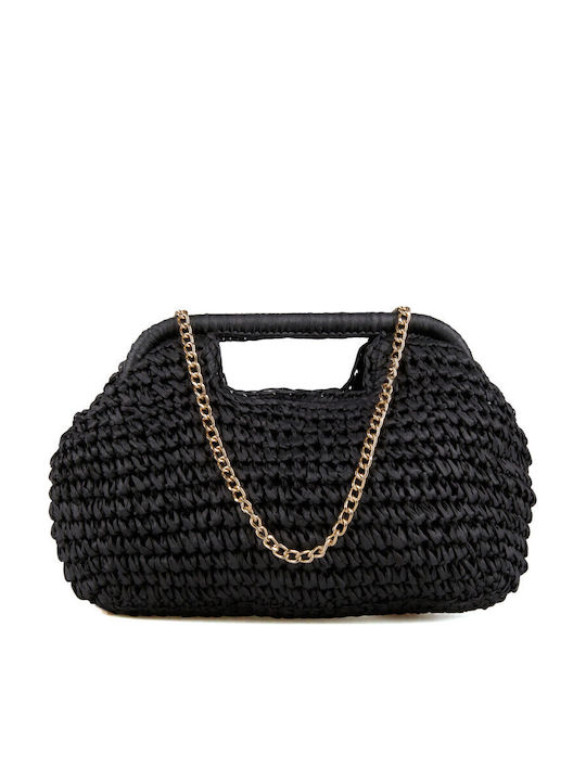 Straw Women's Handbag Black