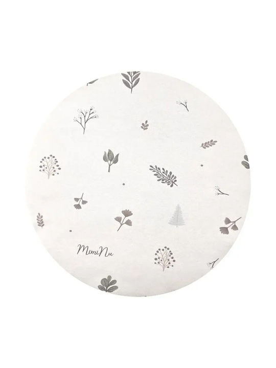 MimiNu Lenjerie De Patut Bebe Pentru Patut Din Bumbac Cu Cauciuc Bej 160x80 Cm