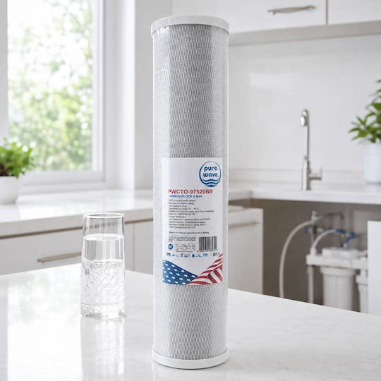Water Filter Cartridge for Central Water Filtration System / Reverse Osmosis from Activated Carbon 20" 5 μm