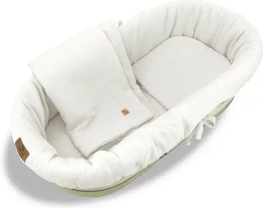 Qmini Qmini Baby Bettwäsche-Set Für Wiege Cremé