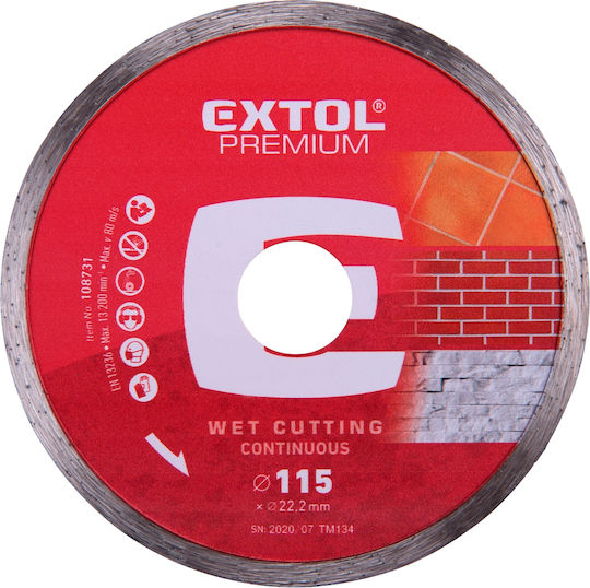 Extol Cutting Disc For Construction Materials 115mm
