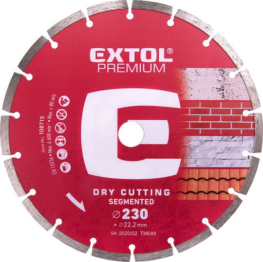 Extol Disc De Tăiere Materiale De Construcție 230mm