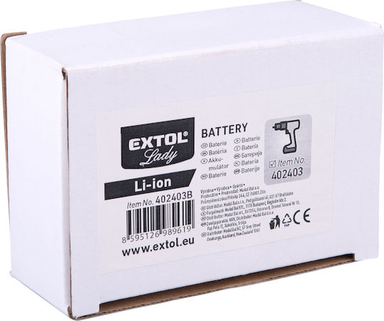 Extol Pro Μπαταρία Εργαλείου Λιθίου 12V με Χωρητικότητα 2Ah