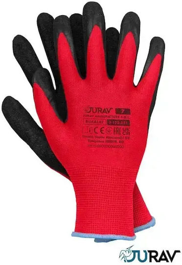 Reis Mănuși de lucru pentru grădină Roșii Poliester/Latex