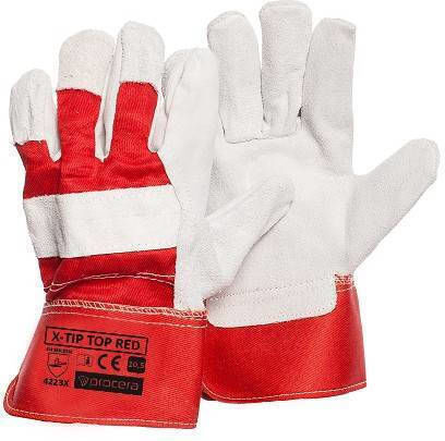 Procera Welding Work Gloves Red Leather