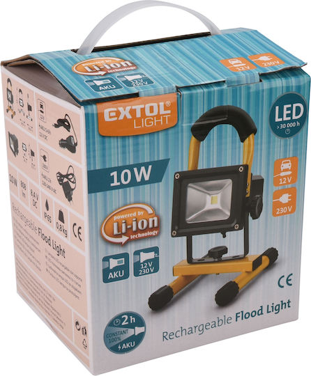 Extol Lanternă LED Reîncărcabilă IP65 cu Luminozitate Maximă 800lm