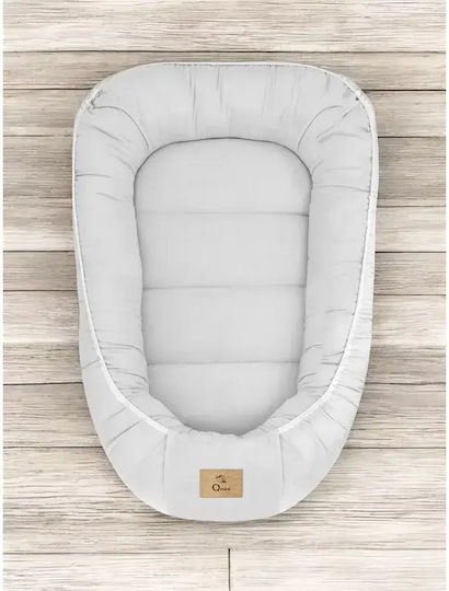 Qmini Baby-Kissen Nest Grau 55x75cm