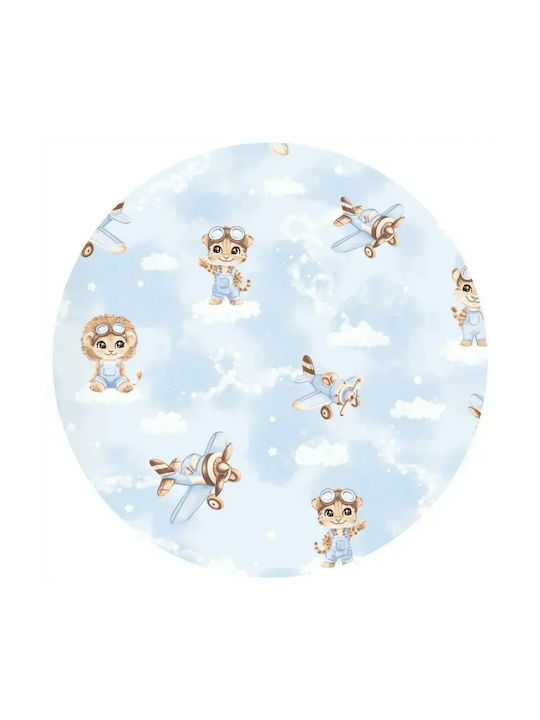 Qmini Pernă pentru bebeluși pentru plagiocefalie Sky Adventure 23x30cm