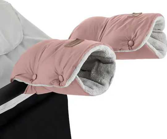 Petite & Mars Universal Husă Pentru Cărucior Impermeabilă Roz cu Căptușeală Fleece 100x48cm