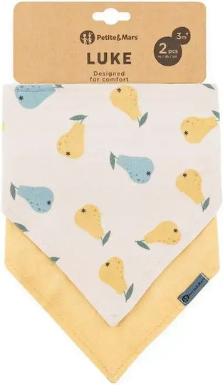 Petite & Mars Bandana Material Textil Bej/Ocru 2 Bucăți