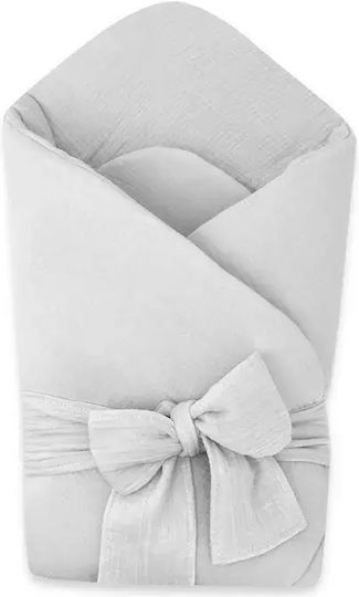 Qmini Grey Swaddle Blanket 35x35cm