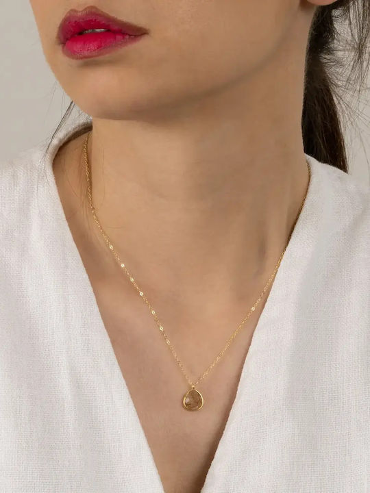 Vergoldete Silberschmuck Braun