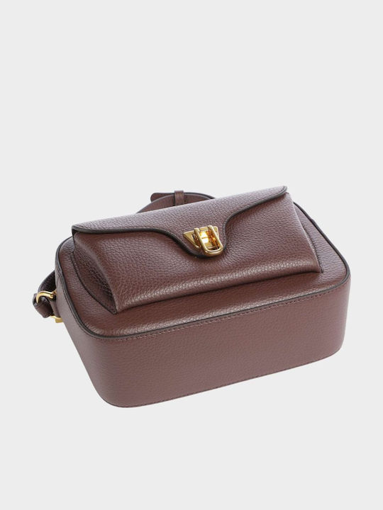 Leather Women's Shoulder Bag Brown