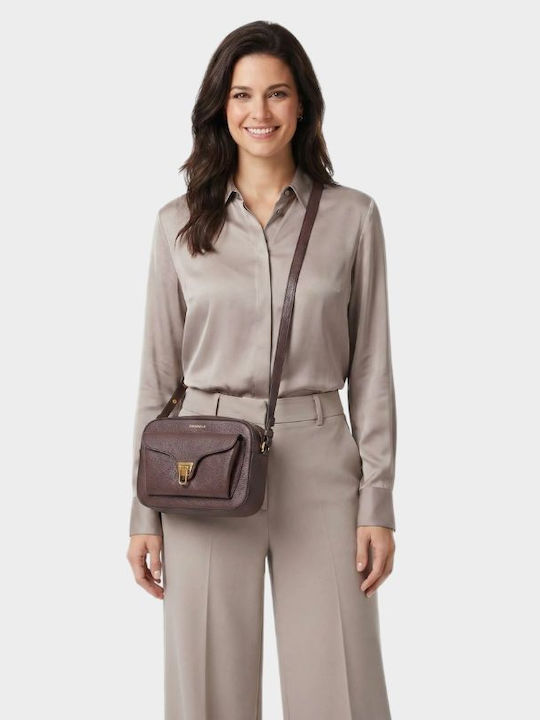 Leather Women's Shoulder Bag Brown