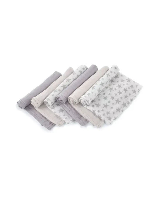 Qmini Κουβέρτα Αγκαλιάς & Λίκνου Μπαμπού Μπεζ 35x35εκ.