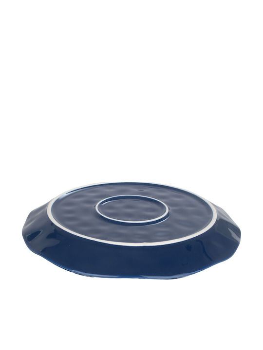 Origen Shallow Porcelain Blue Plate Diameter 26cm