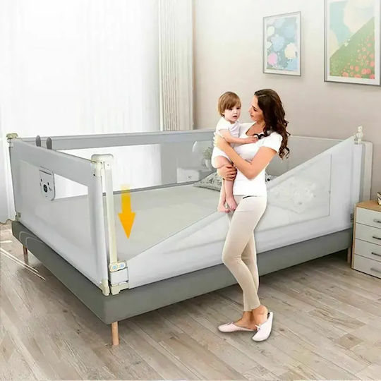 Primabobo Bară de Protecție pentru Pat din Metal în Culoare Gri