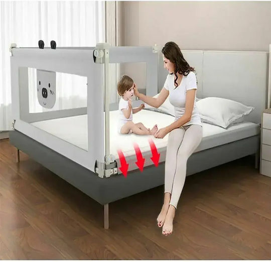Primabobo Bară de Protecție pentru Pat din Metal în Culoare Gri