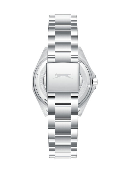Slazenger Men's Watch 42mm Battery with Silver Metal Bracelet