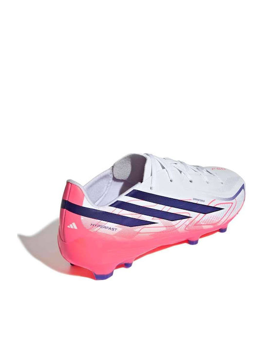 adidas F50 Hyperfast League FG Футболни Обувки с Бутони Бели