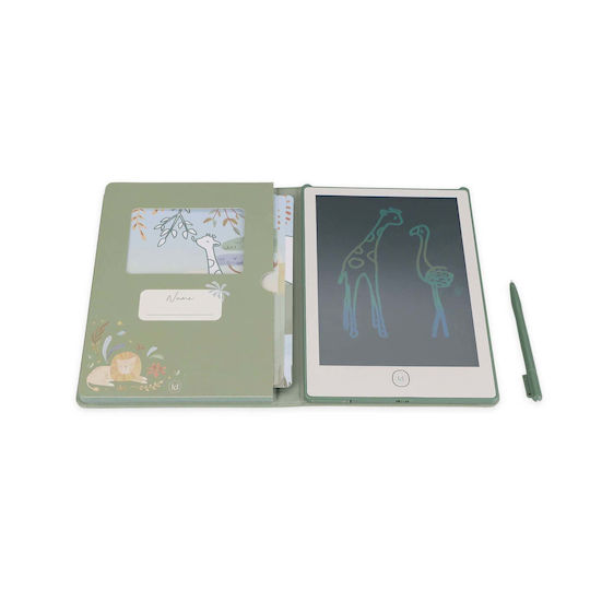 Little Dutch Writing Tablet Safari Friends Green