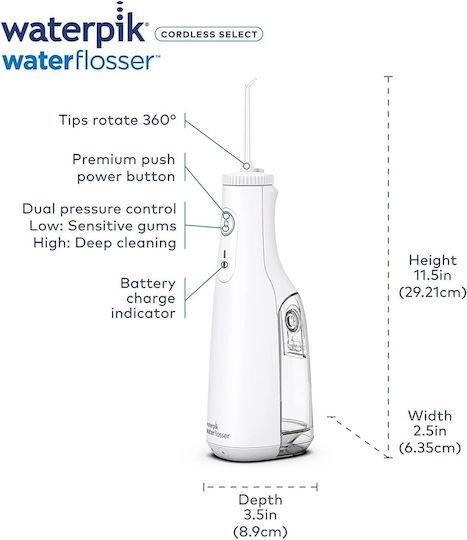 Waterpik Water Flosser Mit Batterien 610483 Weiß
