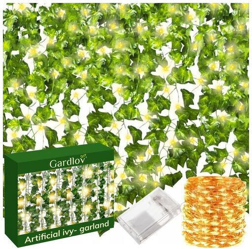 Decorative Plastic Ivy Plant Led 12 Pieces 25 Meters Aria Trade