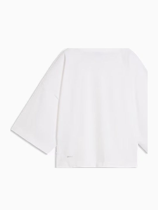 Pumatech Sense Γυναικείο Αθλητικό Oversized T-shirt White