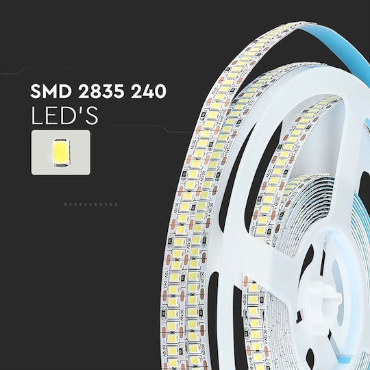 V-TAC Bandă LED 12V Lumină Alb Natural 5m Tip SMD2835