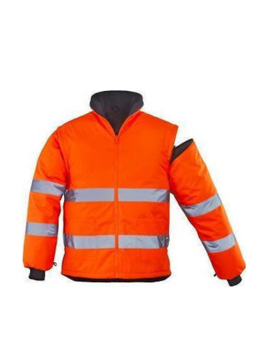 Coverguard Jachete De Lucru Cu Elemente Reflectorizante Pentru Iarnă Albastru