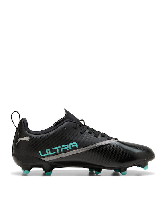 7 Play FG/AG Kinder Fußballschuhe mit Tappen Schwarz