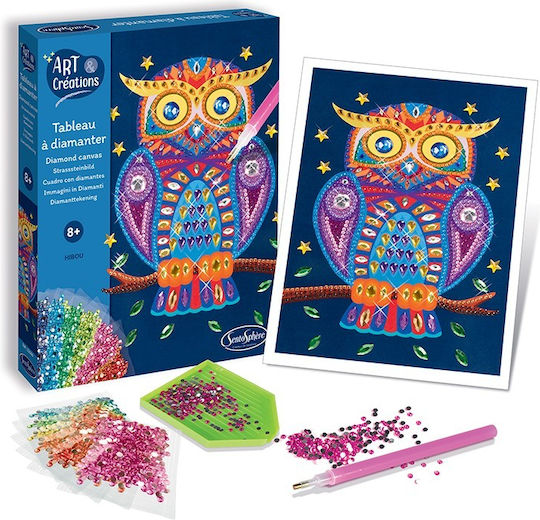 Creative Kit Diamonds Rhinestones Owl Canvas Sentosphere