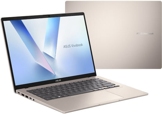 Asus Vivobook 14 M1407KA-LY186W 14" IPS FHD+ (Seria Ryzen AI 300-330/16GB/1TB SSD/W11 Home) Auriu Platinat (Tastatură US)