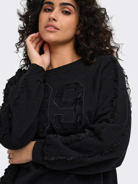 Damen Bluse Baumwolle Langärmelig Schwarze