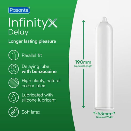 Pasante Pasante Infinity Kondome 12 Stück Mit Verzögerung Natürlich
