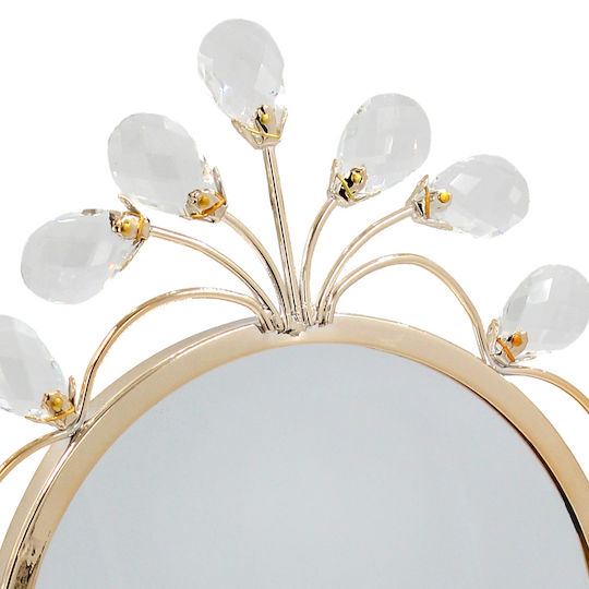 Keskor Makeup Mirror Tabletop 27x36cm Gold