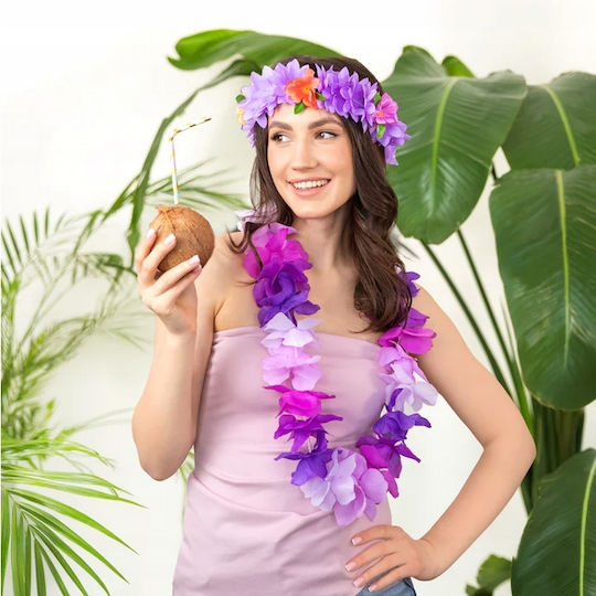 Colier de carnaval violet