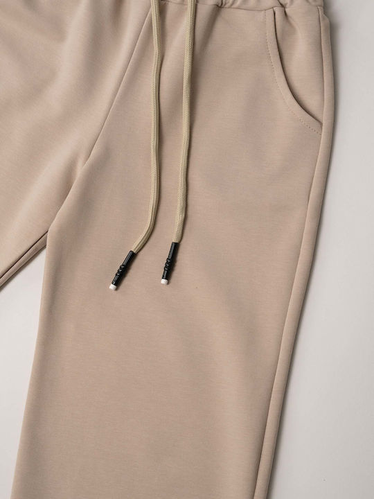 Kids Tracksuits Beige 2 Pieces