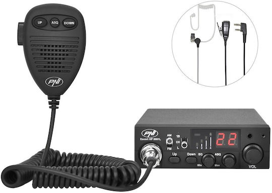 Pni Escort Hp 8001l Asq CB Πομποδέκter Auto 4w Am Fm Hörer Hs81l