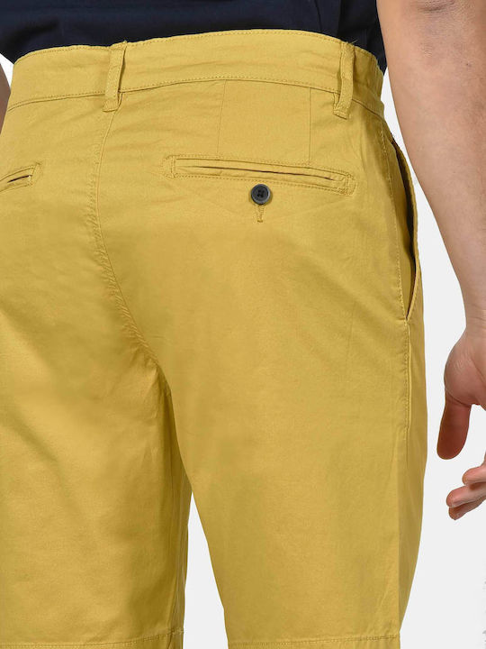 Pantaloni Scurti Barbati Chino Galbeni