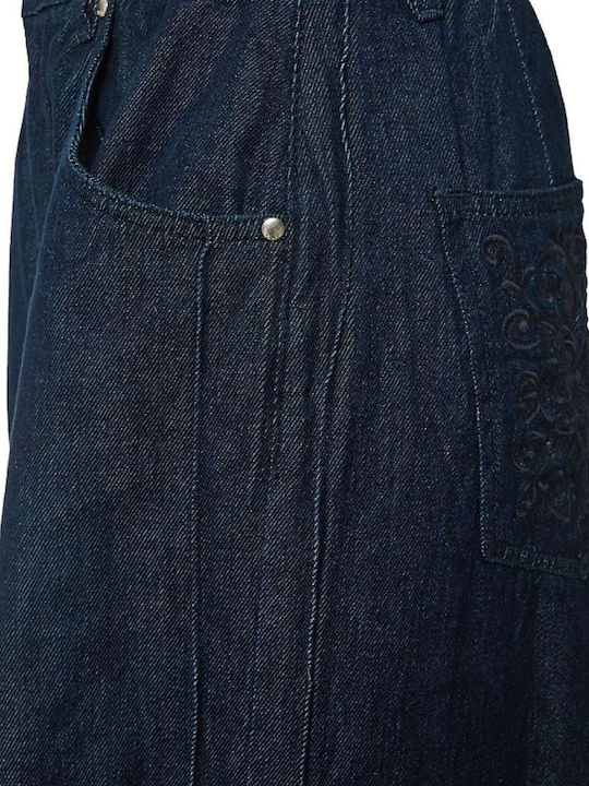 Lexa Дамски Дънков Панталон Mid Rise с Loose Кройка