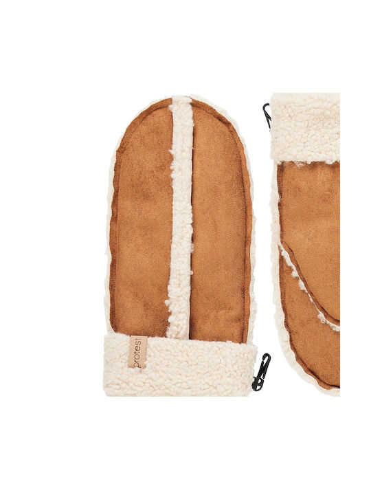 Protest Mittens Women's Ski & Snowboard Gloves Brown
