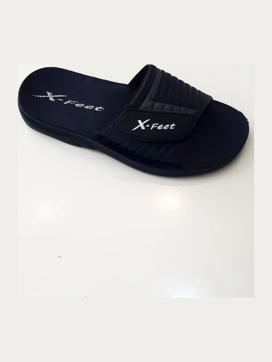 Men's Blue Slides