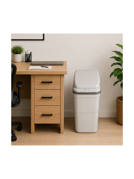 MRShome Plastic Waste Bin with Photocell Grey 14lt