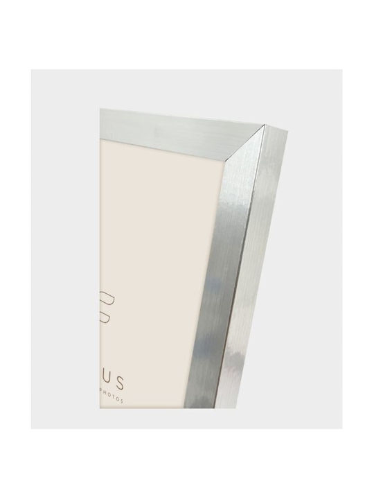 Focus Silver Photo Frame with Silver Frame