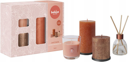 Aromatische Kerzen Set Home Sweet Home Pfirsich