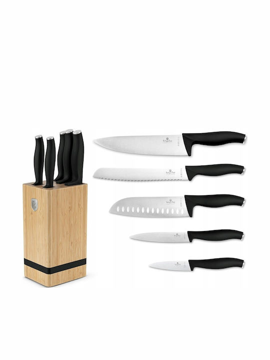 Berlinger Haus Knife Set with Base from Stainless Steel 7pcs