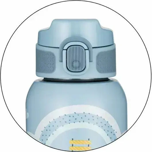 Petite & Mars Termos Sticlă Pentru Copii Din Oțel Inoxidabil Albastru 350ml