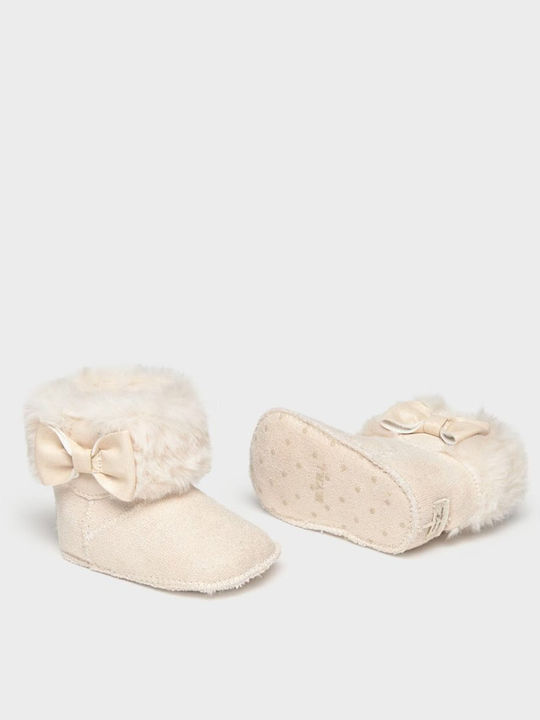 Kids Boots Beige Suede